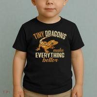 Crested Gecko Tiny Dragons Make Everything Better Toddler T-Shirt thumb 2