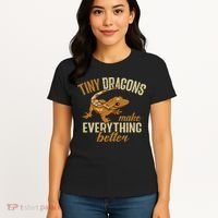 Crested Gecko Tiny Dragons Make Everything Better Women's T-Shirt thumb 4
