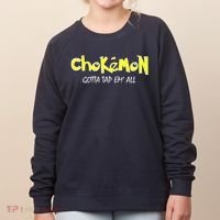 Chokemon Gotta Tap Em All Funny Jiu Jitsu MMA Women's Sweatshirt thumb 0