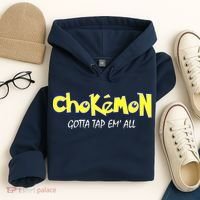 Chokemon Gotta Tap Em All Funny Jiu Jitsu MMA Hoodie thumb 4