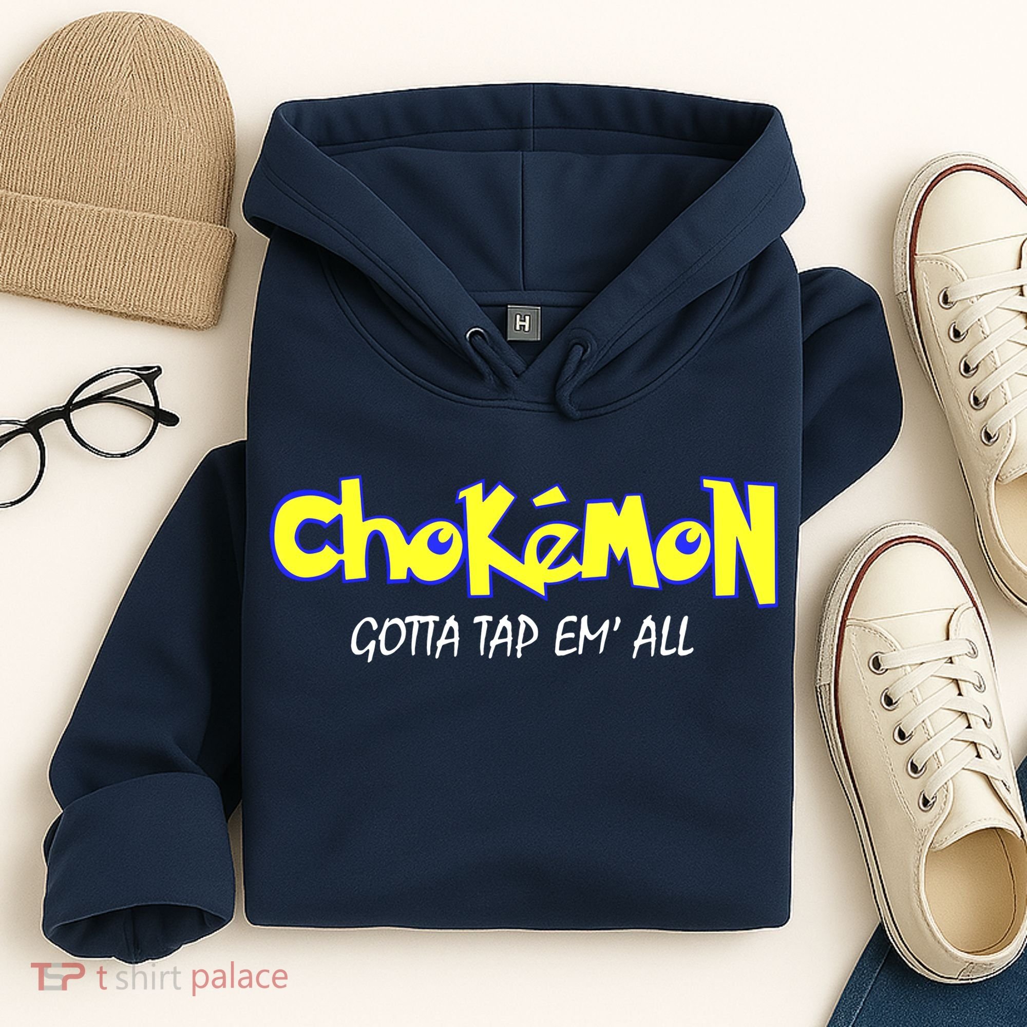 Chokemon Gotta Tap Em All Funny Jiu Jitsu MMA Hoodie
