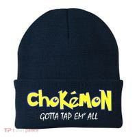 Chokemon Gotta Tap Em All Funny Jiu Jitsu MMA Beanie thumb 0