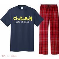 Chokemon Gotta Tap Em All Funny Jiu Jitsu MMA Pajama Set thumb 0