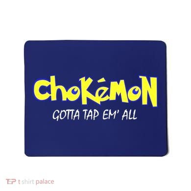 Chokemon Gotta Tap Em All Funny Jiu Jitsu MMA Mousepad