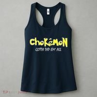 Chokemon Gotta Tap Em All Funny Jiu Jitsu MMA Women's Tank Top thumb 3