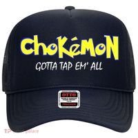 Chokemon Gotta Tap Em All Funny Jiu Jitsu MMA Hat thumb 0