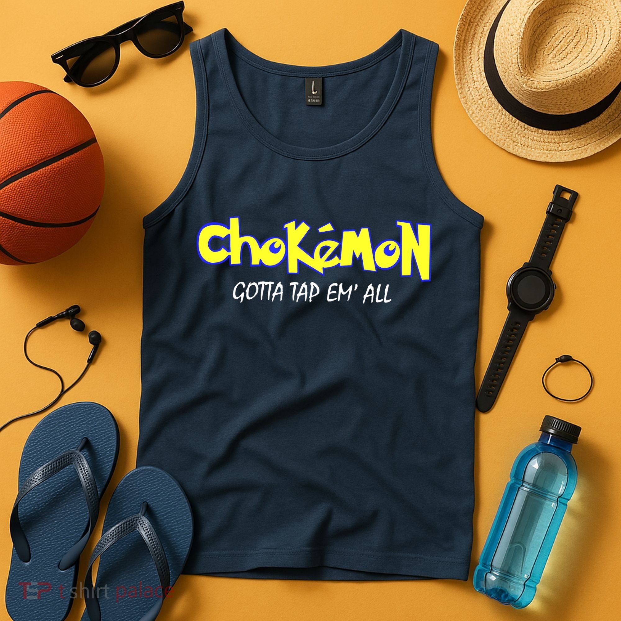Chokemon Gotta Tap Em All Funny Jiu Jitsu MMA Tank Top