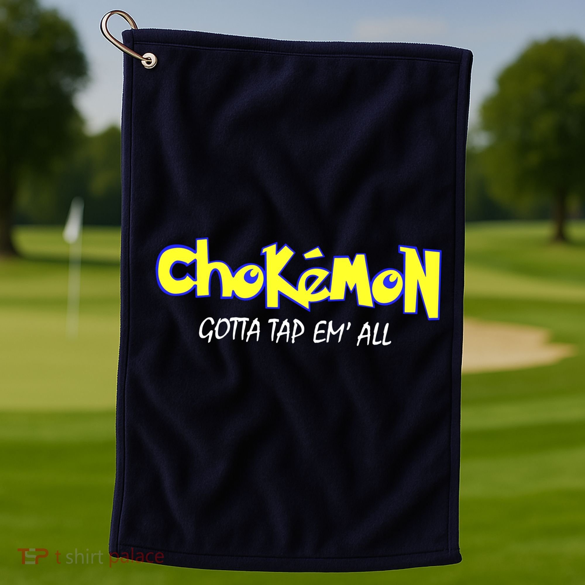 Chokemon Gotta Tap Em All Funny Jiu Jitsu MMA Golf Towel
