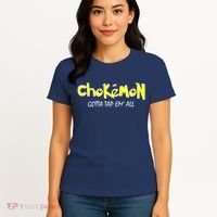 Chokemon Gotta Tap Em All Funny Jiu Jitsu MMA Women's T-Shirt thumb 4