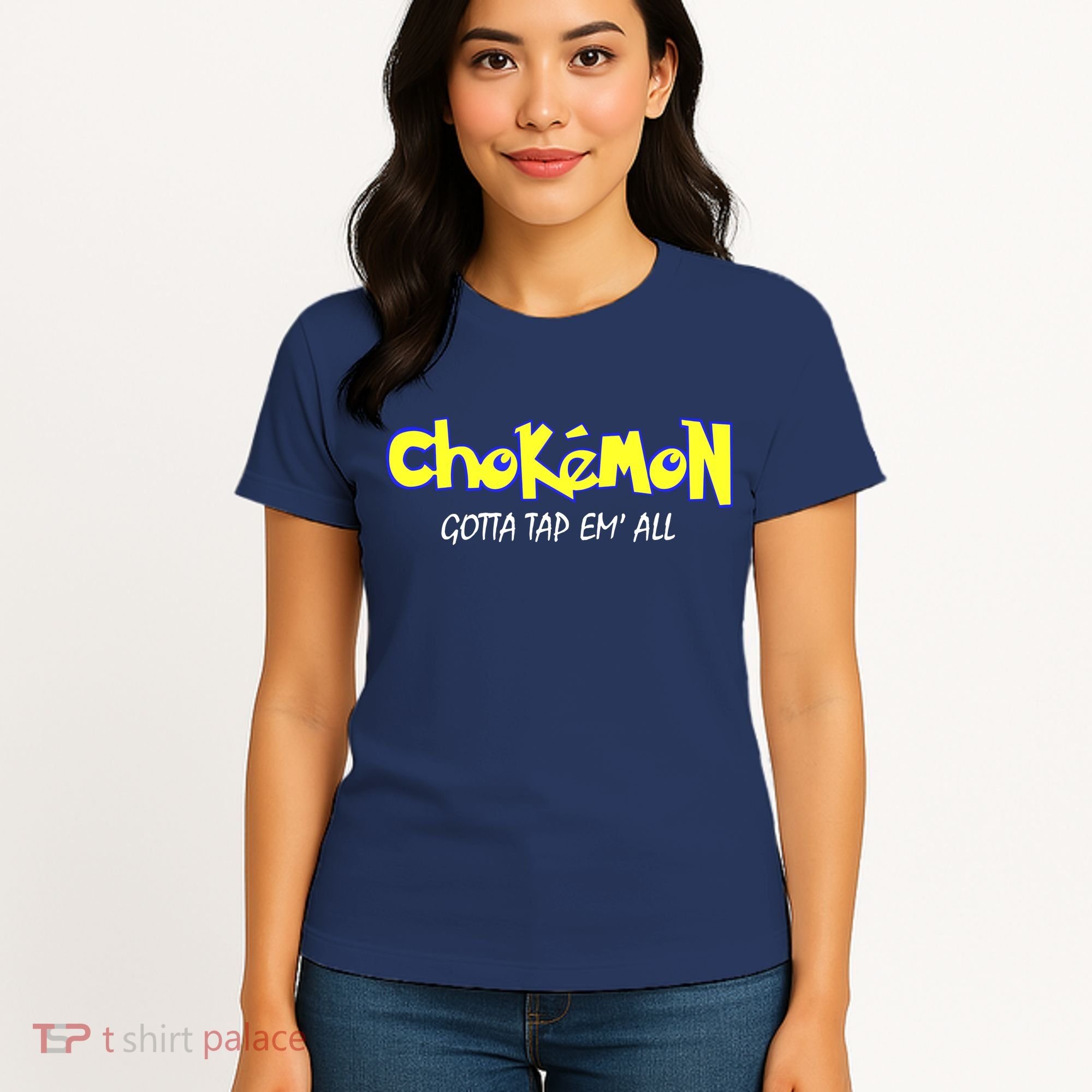 Chokemon Gotta Tap Em All Funny Jiu Jitsu MMA Women's T-Shirt