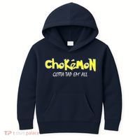 Chokemon Gotta Tap Em All Funny Jiu Jitsu MMA Kids Hoodie thumb 0