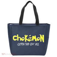 Chokemon Gotta Tap Em All Funny Jiu Jitsu MMA Tote Bag thumb 0
