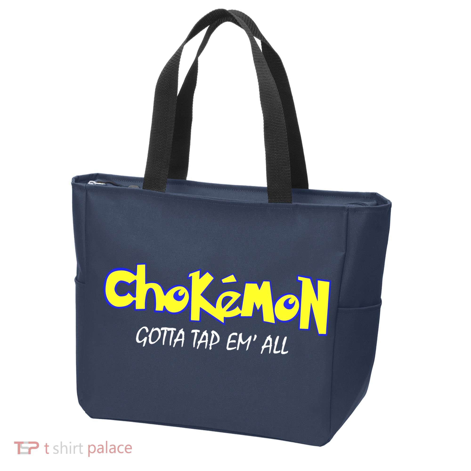 Chokemon Gotta Tap Em All Funny Jiu Jitsu MMA Tote Bag