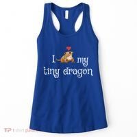 Crested Gecko Tiny Dragon Gecko Lover Cute Crestie Lizard Gift Women's Tank Top thumb 0