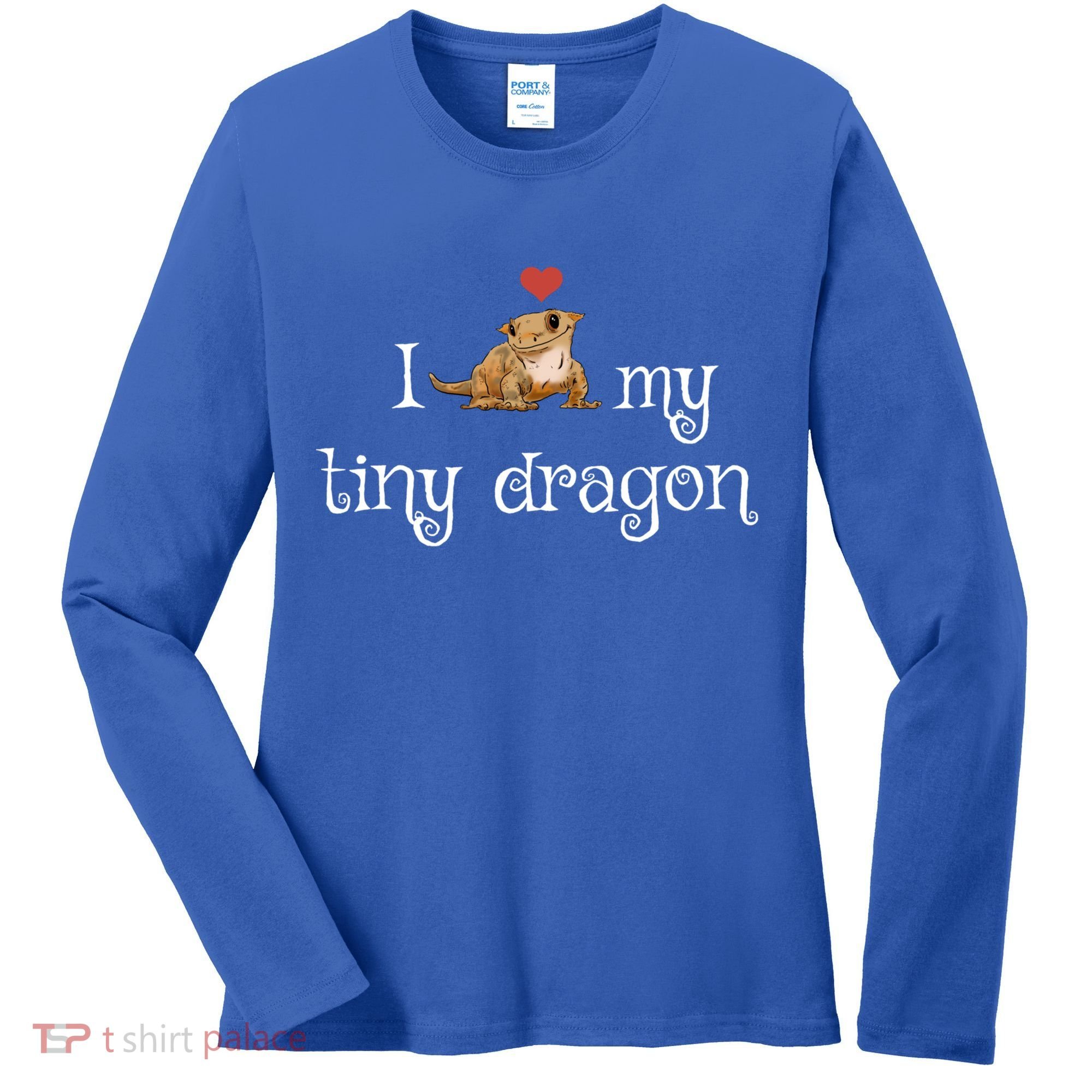 Crested Gecko Tiny Dragon Gecko Lover Cute Crestie Lizard Gift Women's Long Sleeve Shirt
