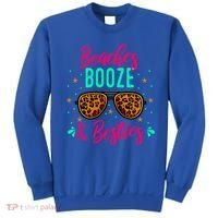 Cute Girls Trip Weekend Vacation Beaches Booze And Besties Gift Sweatshirt thumb 0