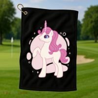 Cute Girly Unicorn Golf Towel thumb 1