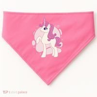 Cute Girly Unicorn USA-Made Doggie Bandana thumb 0