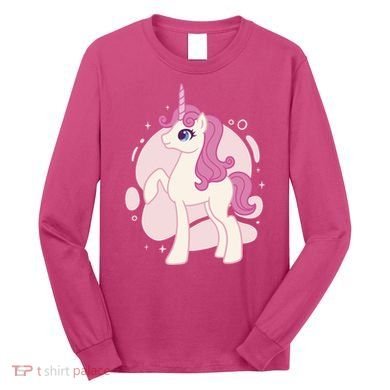 Cute Girly Unicorn Long Sleeve Shirt