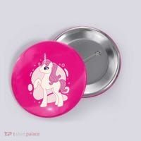 Cute Girly Unicorn Button thumb 0