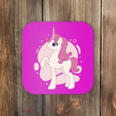 Cute Girly Unicorn Coaster
