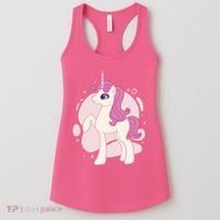 Cute Girly Unicorn Women's Tank Top thumb 0