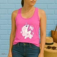 Cute Girly Unicorn Women's Tank Top thumb 2