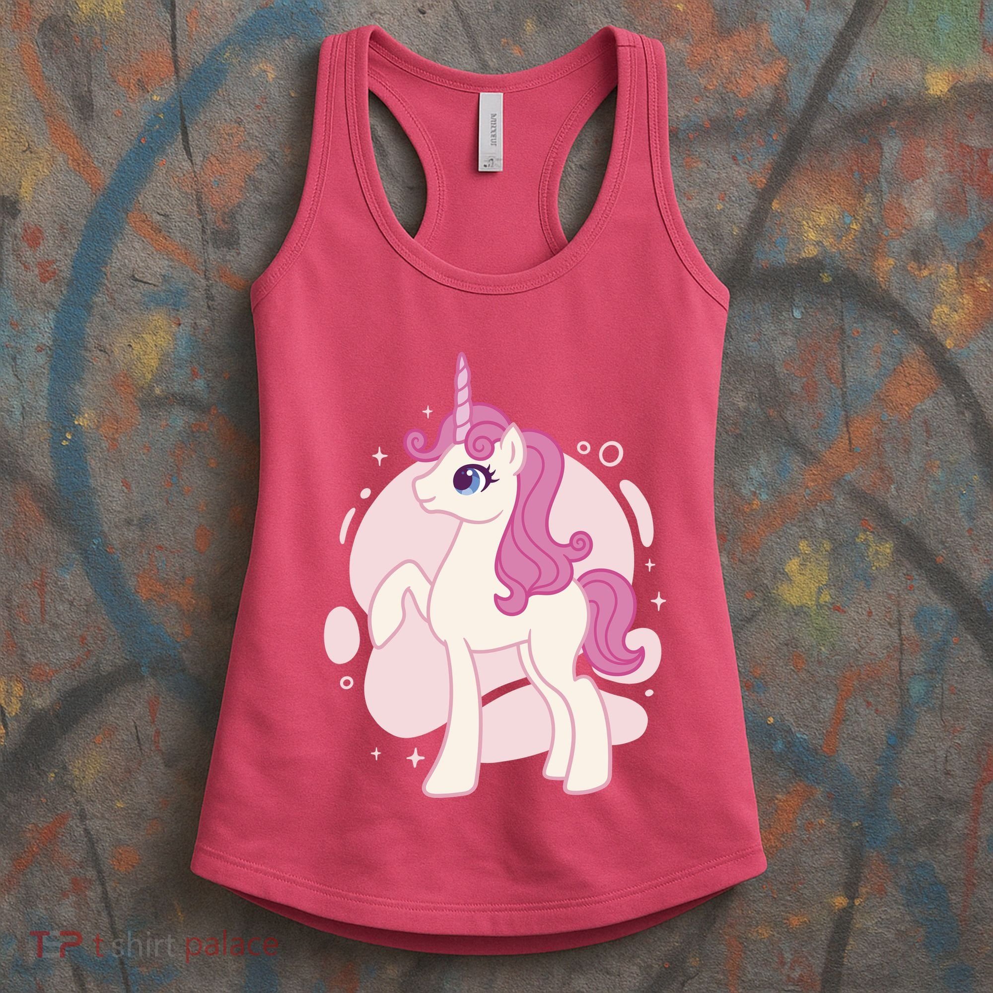 Cute Girly Unicorn Women's Tank Top