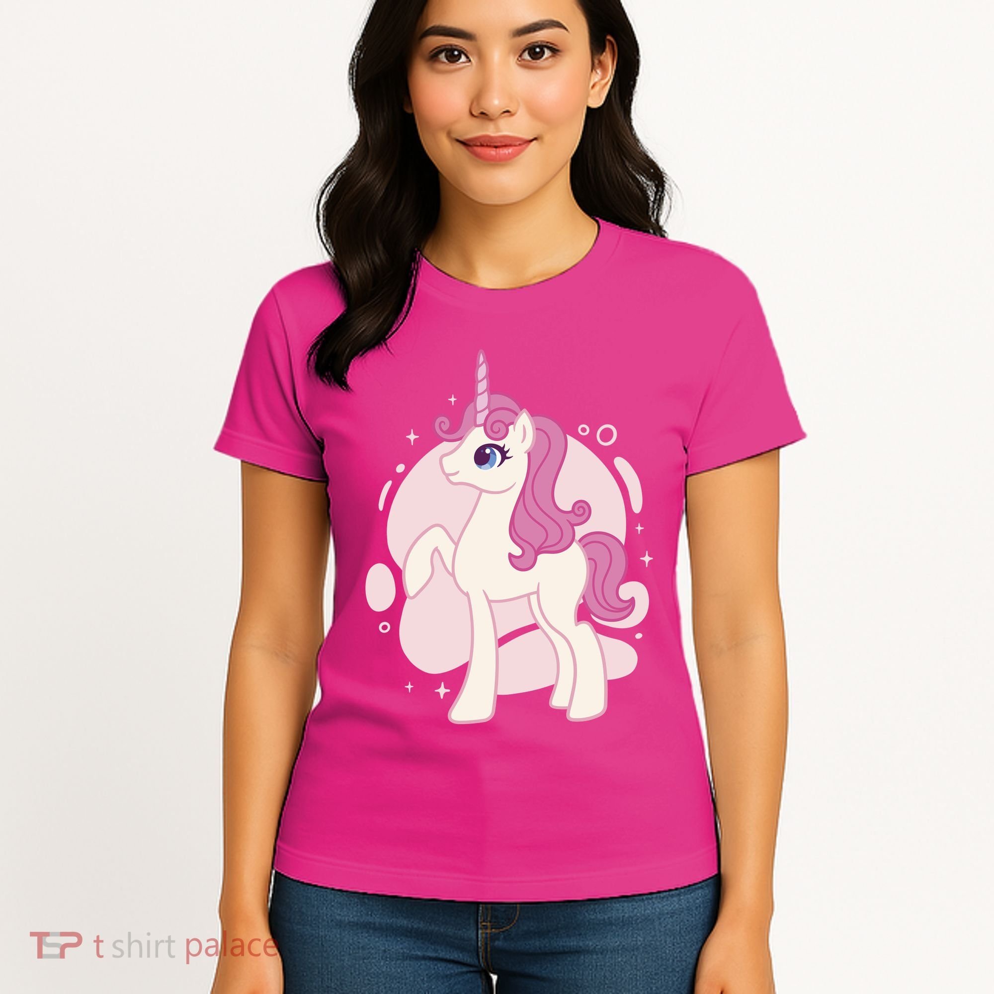 Cute Girly Unicorn Women's T-Shirt