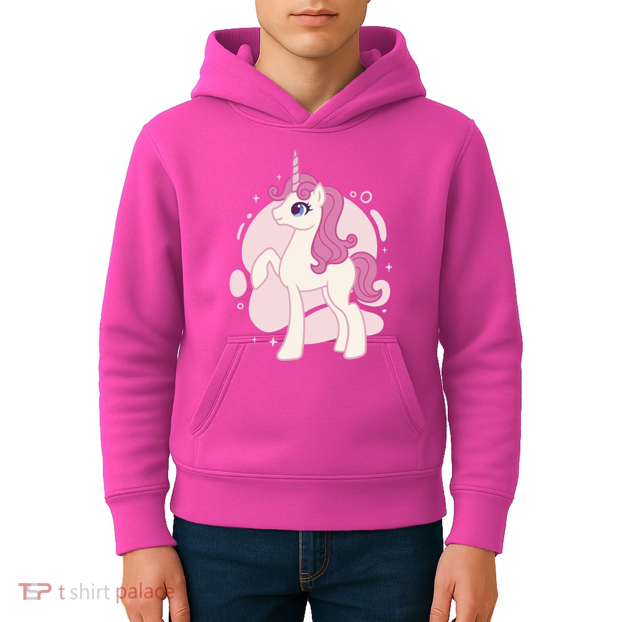Cute Girly Unicorn Kids Hoodie
