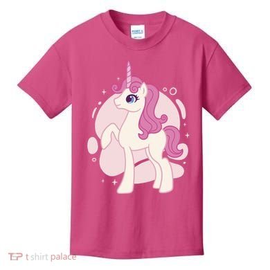Cute Girly Unicorn Kids T-Shirt