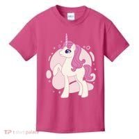 Cute Girly Unicorn Kids T-Shirt thumb 0