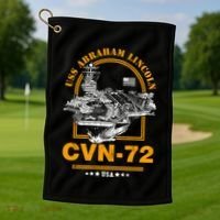 Cvncute Gift72 Uss Abraham Lincoln Gift Golf Towel thumb 1
