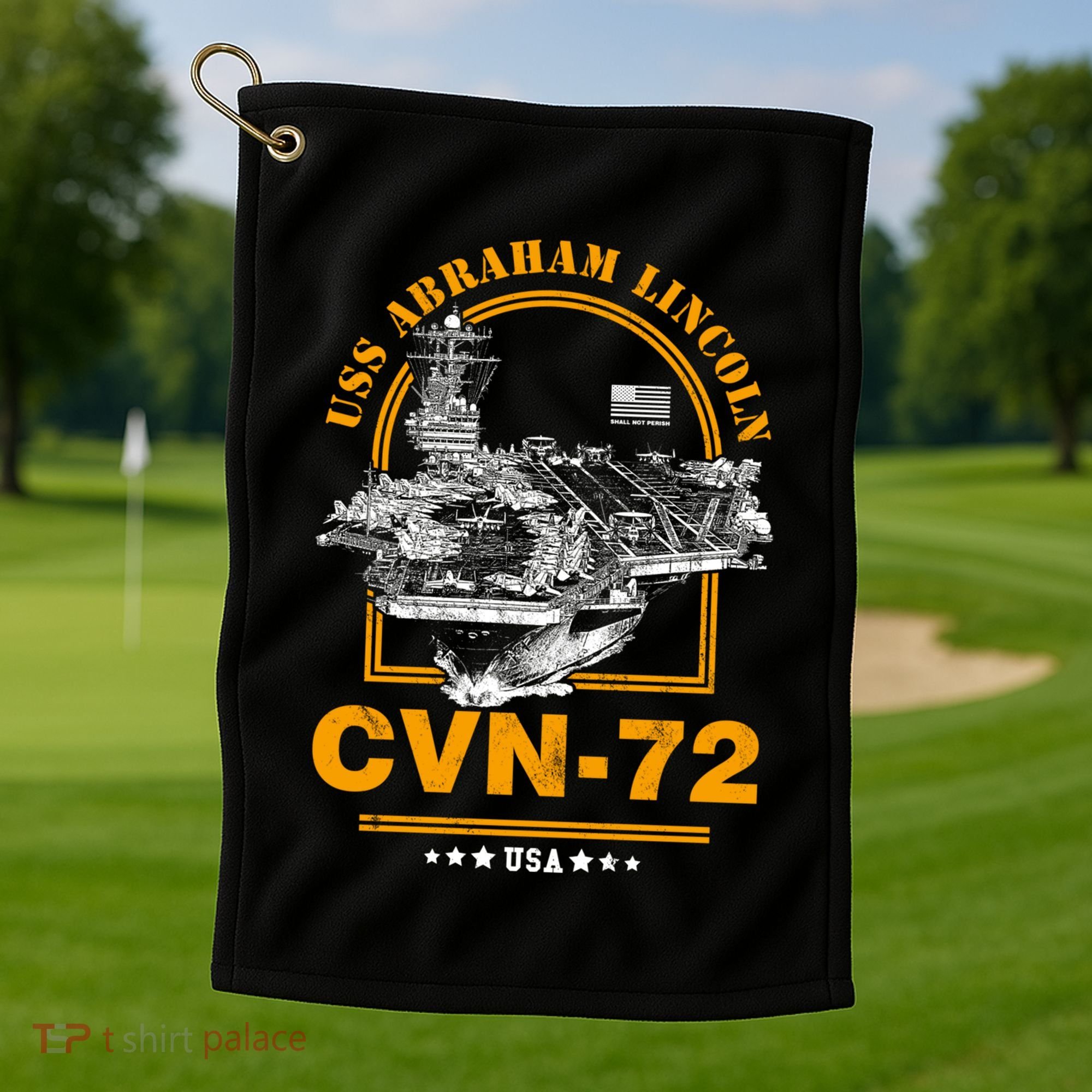 Cvncute Gift72 Uss Abraham Lincoln Gift Golf Towel