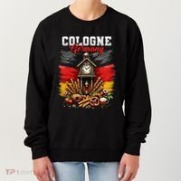 Cologne Germany Vacation Travel Souvenir German Flag Women's Sweatshirt thumb 0
