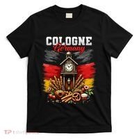 Cologne Germany Vacation Travel Souvenir German Flag T-Shirt thumb 0