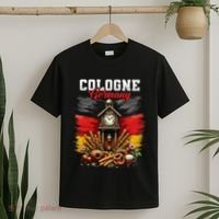 Cologne Germany Vacation Travel Souvenir German Flag T-Shirt thumb 2