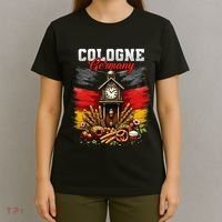 Cologne Germany Vacation Travel Souvenir German Flag T-Shirt thumb 4