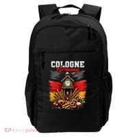 Cologne Germany Vacation Travel Souvenir German Flag Backpack thumb 0