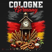 Cologne Germany Vacation Travel Souvenir German Flag Women's Hoodie thumb 2