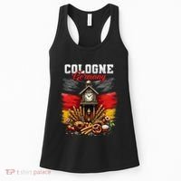 Cologne Germany Vacation Travel Souvenir German Flag Women's Tank Top thumb 0