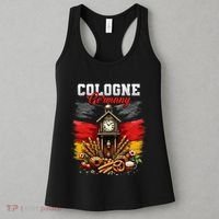 Cologne Germany Vacation Travel Souvenir German Flag Women's Tank Top thumb 3