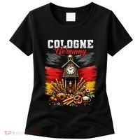 Cologne Germany Vacation Travel Souvenir German Flag Women's T-Shirt thumb 0