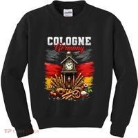 Cologne Germany Vacation Travel Souvenir German Flag Kids Sweatshirt thumb 0