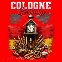 Cologne Germany Vacation Travel Souvenir German Flag Santa Hat thumb 1