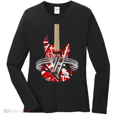 Classic Guitar Vintage Tee 1960s Outfits Women's Long Sleeve Shirt