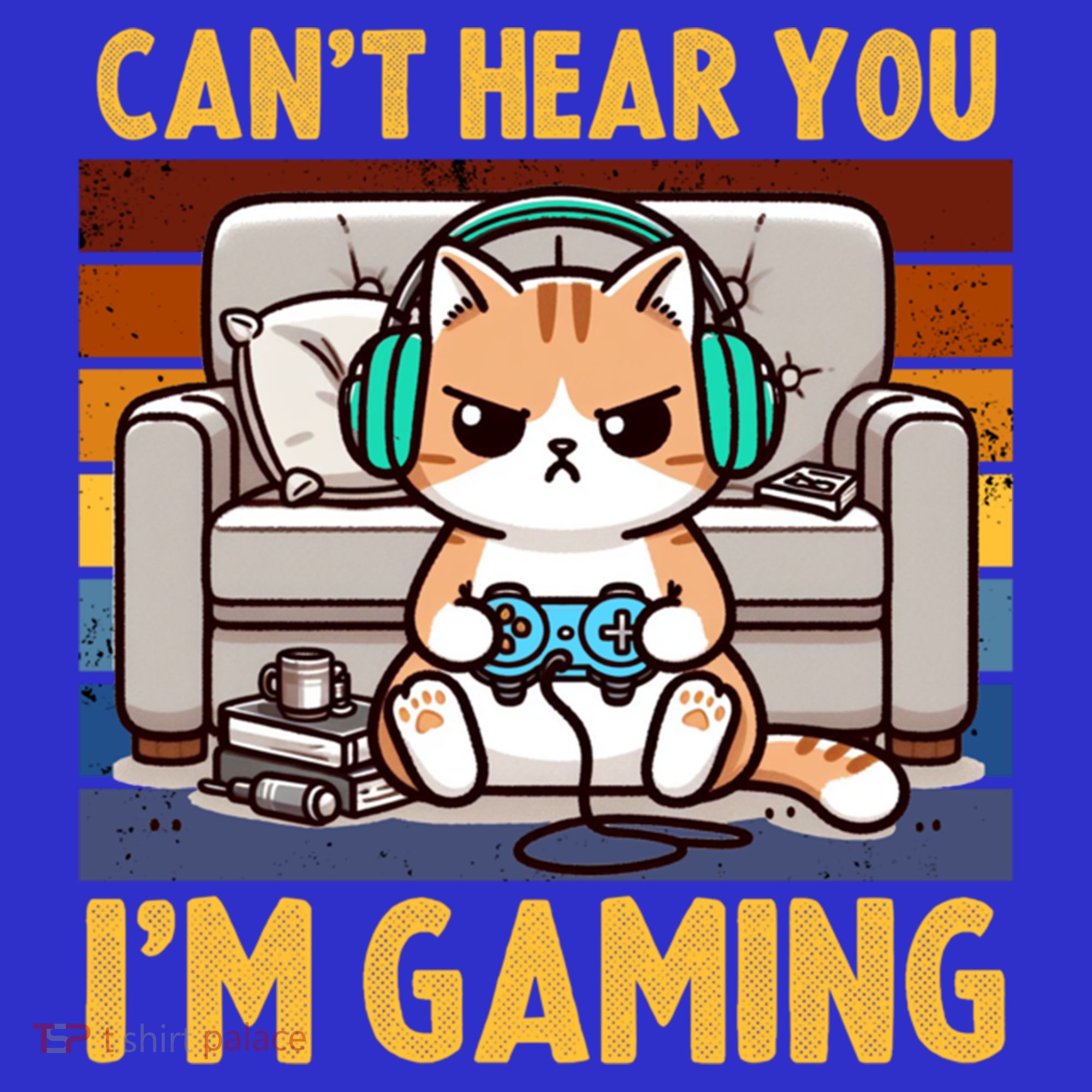 Cat Gamer Video Games Gaming I CanT Hear You IM Gaming Cool Gift Hoodie