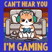 Cat Gamer Video Games Gaming I CanT Hear You IM Gaming Cool Gift Long Sleeve Shirt thumb 2