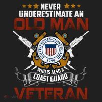 Coast Guard Veteran Never Underestimate Veteran's Day Women's Sweatshirt thumb 2