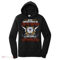 Coast Guard Veteran Never Underestimate Veteran's Day Women's Hoodie thumb 0